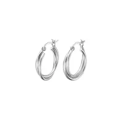 LOTUS SILVER - Aros LP3385-4/1 Mujer Hoops