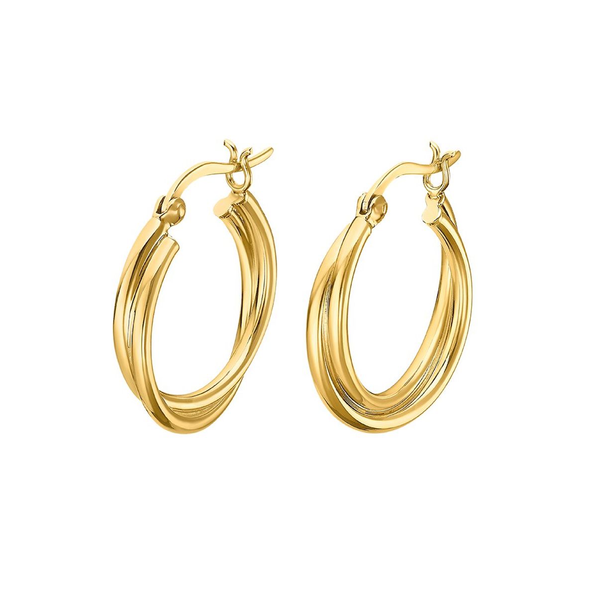 LOTUS SILVER - Aros LP3385-4/2 Lotus Silver Mujer Hoops