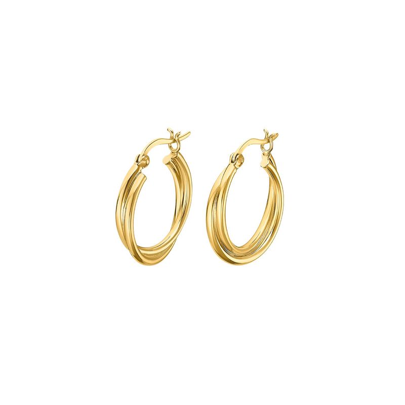 LOTUS SILVER - Aros LP3385-4/2 Lotus Silver Mujer Hoops