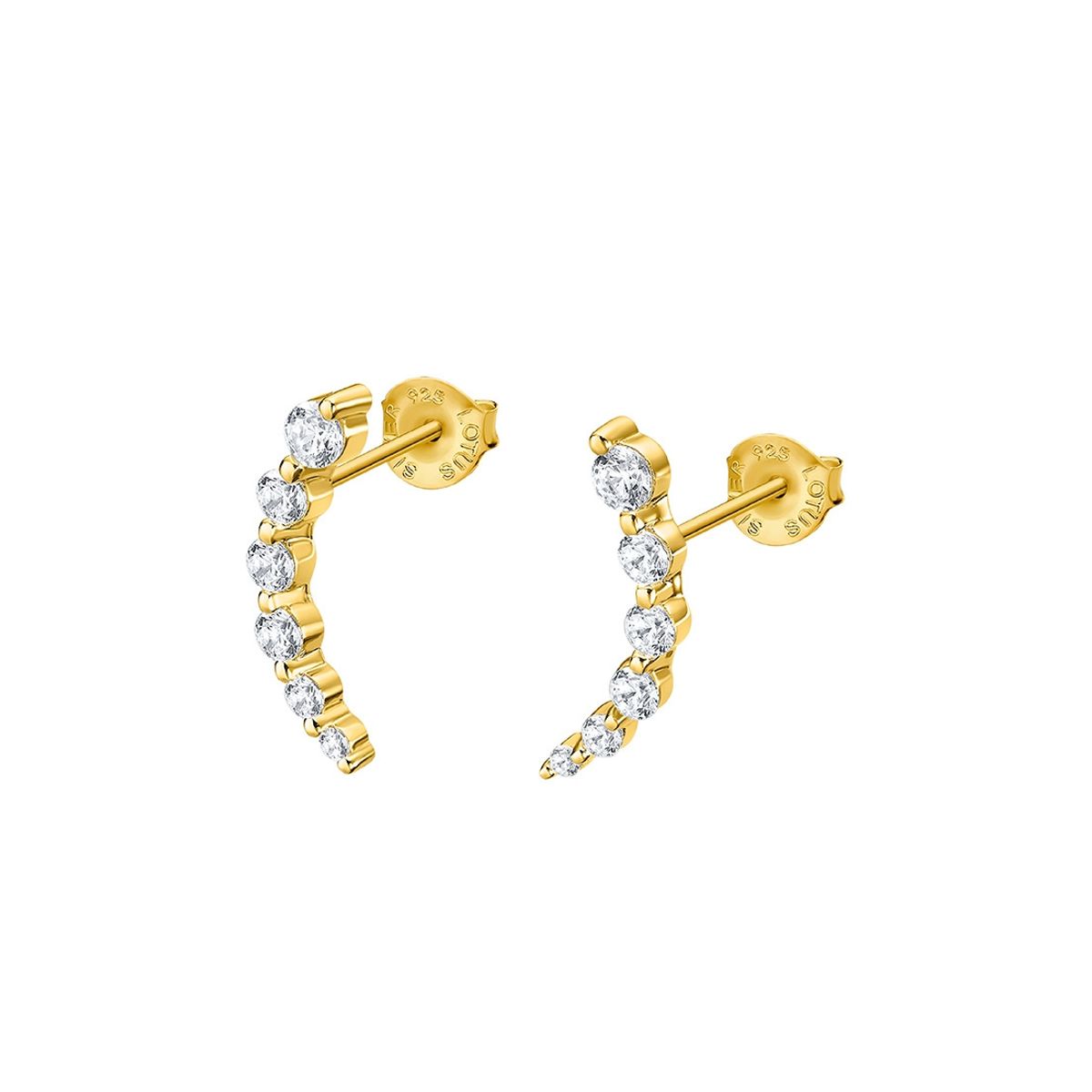 LOTUS SILVER - Aros LP3389-4/2 Lotus Silver Dorado Mujer Ear Party