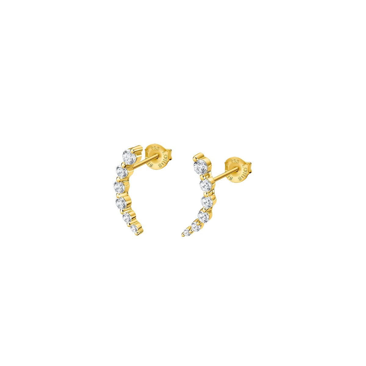 LOTUS SILVER - Aros LP3389-4/2 Lotus Silver Dorado Mujer Ear Party