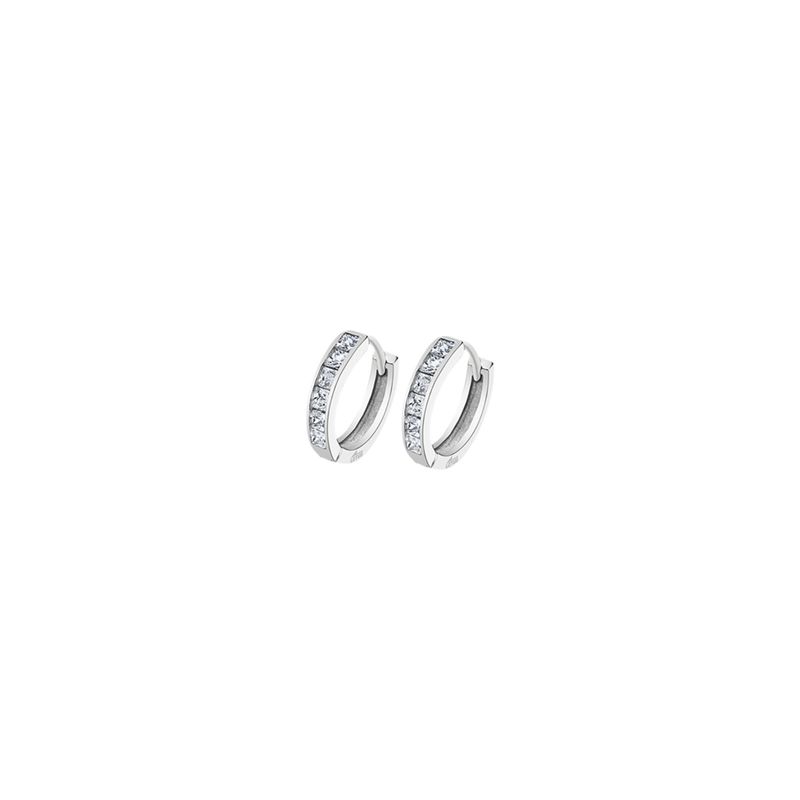 LOTUS SILVER - Aros LP3396-4/1 Lotus Silver Mujer Hoops