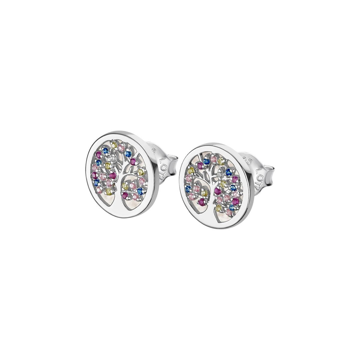 LOTUS SILVER - Aros LP1889-4/1 Lotus Silver Mujer Tree of Life
