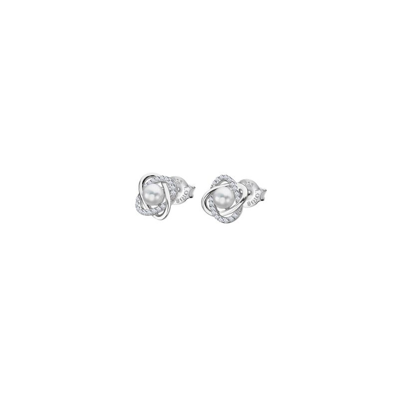 LOTUS SILVER - Aros LP3094-4/1 Lotus Silver Mujer Pearls