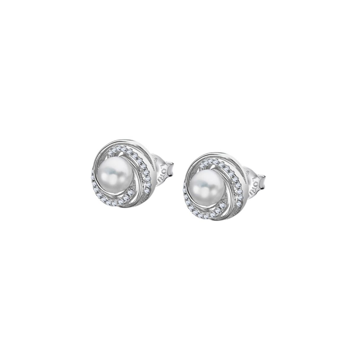 LOTUS SILVER - Aros LP3095-4/1 Lotus Silver Mujer Pearls