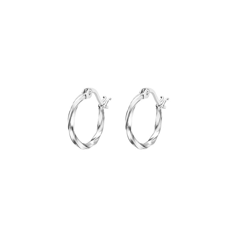 LOTUS SILVER - Aros LP3279-4/1 Lotus Silver Mujer Hoops