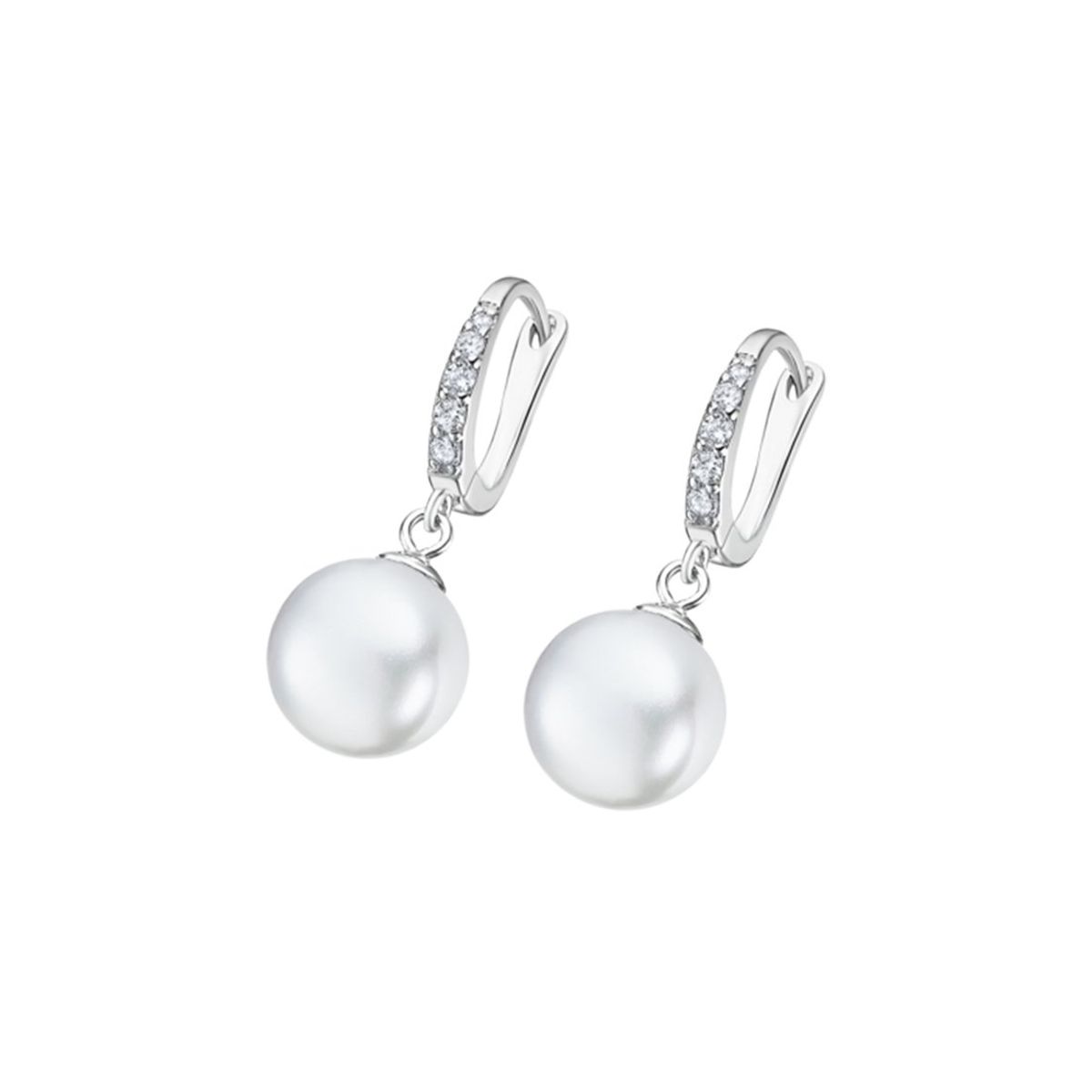 LOTUS SILVER - Aros LP3318-4/1 Lotus Silver Mujer Pearls