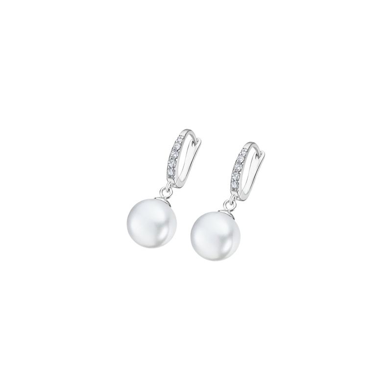 LOTUS SILVER - Aros LP3318-4/1 Lotus Silver Mujer Pearls