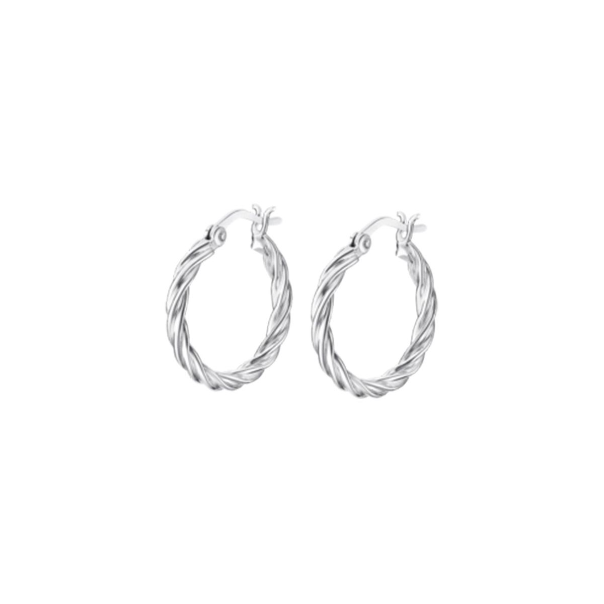 LOTUS SILVER - Aros LP3278-4/1 Lotus Silver Mujer Hoops