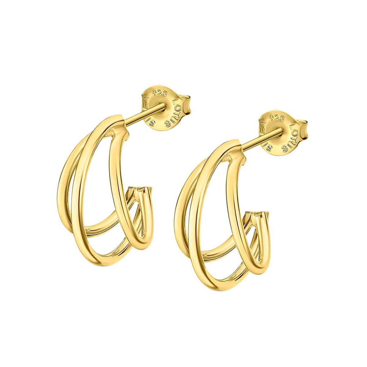 LOTUS SILVER - Aros LP3282-4/2 Lotus Silver Mujer Hoops