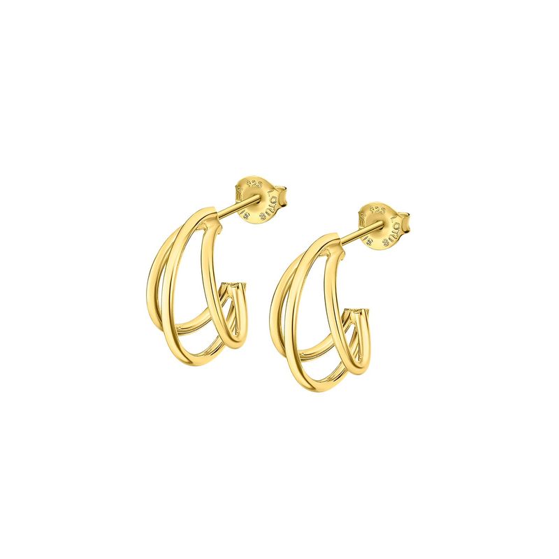 LOTUS SILVER - Aros LP3282-4/2 Lotus Silver Mujer Hoops