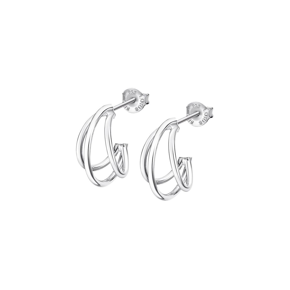 LOTUS SILVER - Aros LP3282-4/1 Lotus Silver Mujer Hoops
