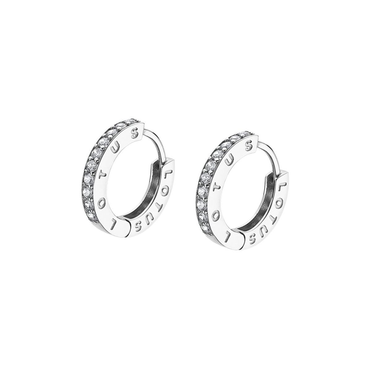 LOTUS SILVER - Aros LP1887-4/1 Lotus Silver Mujer Hoops