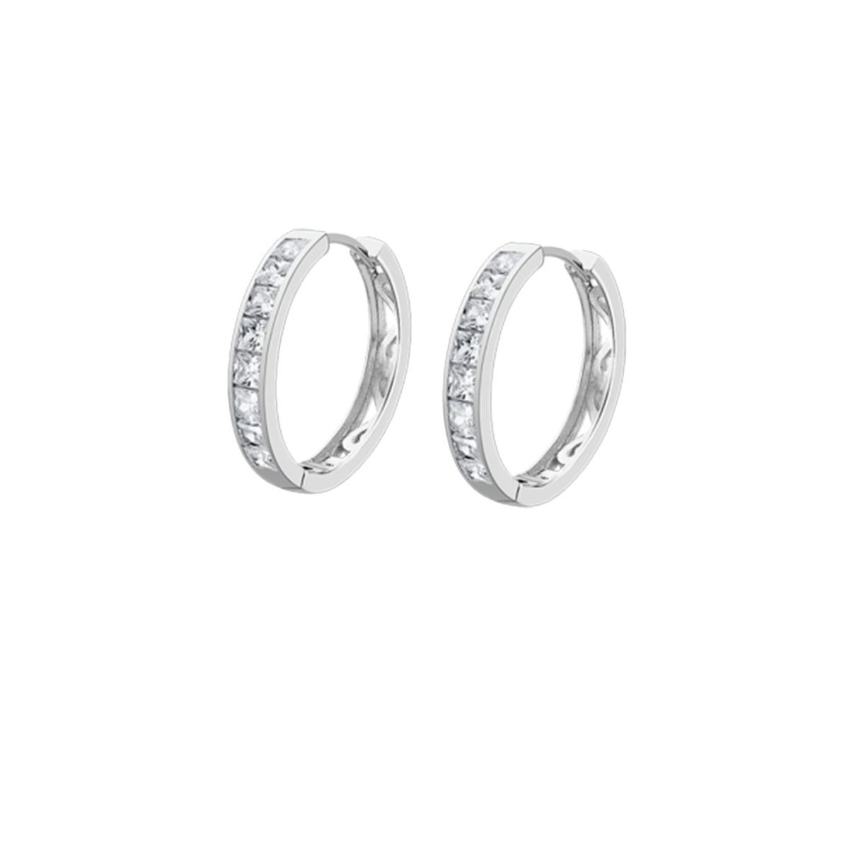 LOTUS SILVER - Aros LP1936-4/2 Lotus Silver Mujer Hoops