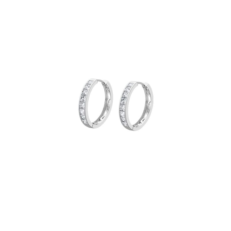 LOTUS SILVER - Aros LP1936-4/2 Lotus Silver Mujer Hoops