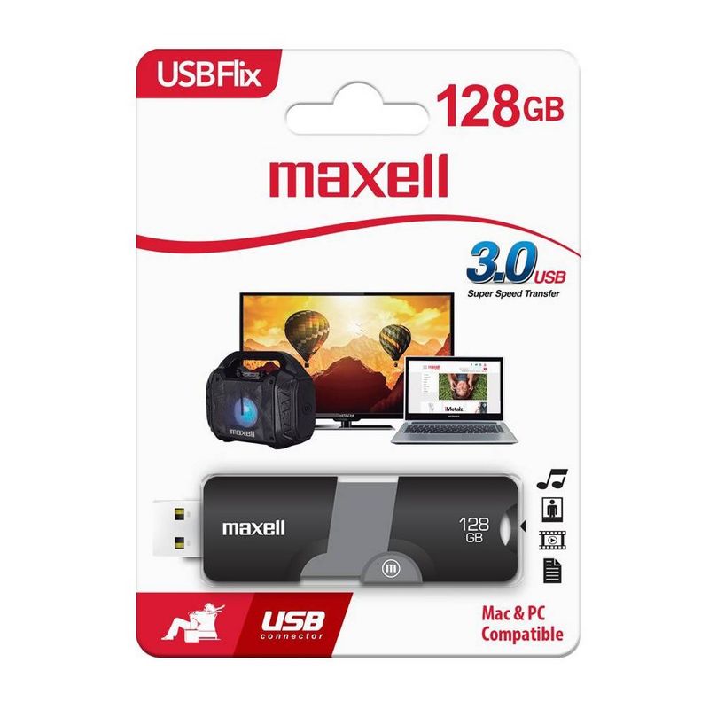MAXELL - Pendrive 128GB Maxell USBFlix 3.0