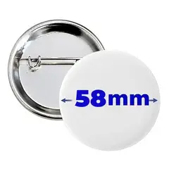 DETODOYMAS - Pack de 100 chapitas metalicas base plástica 58mm