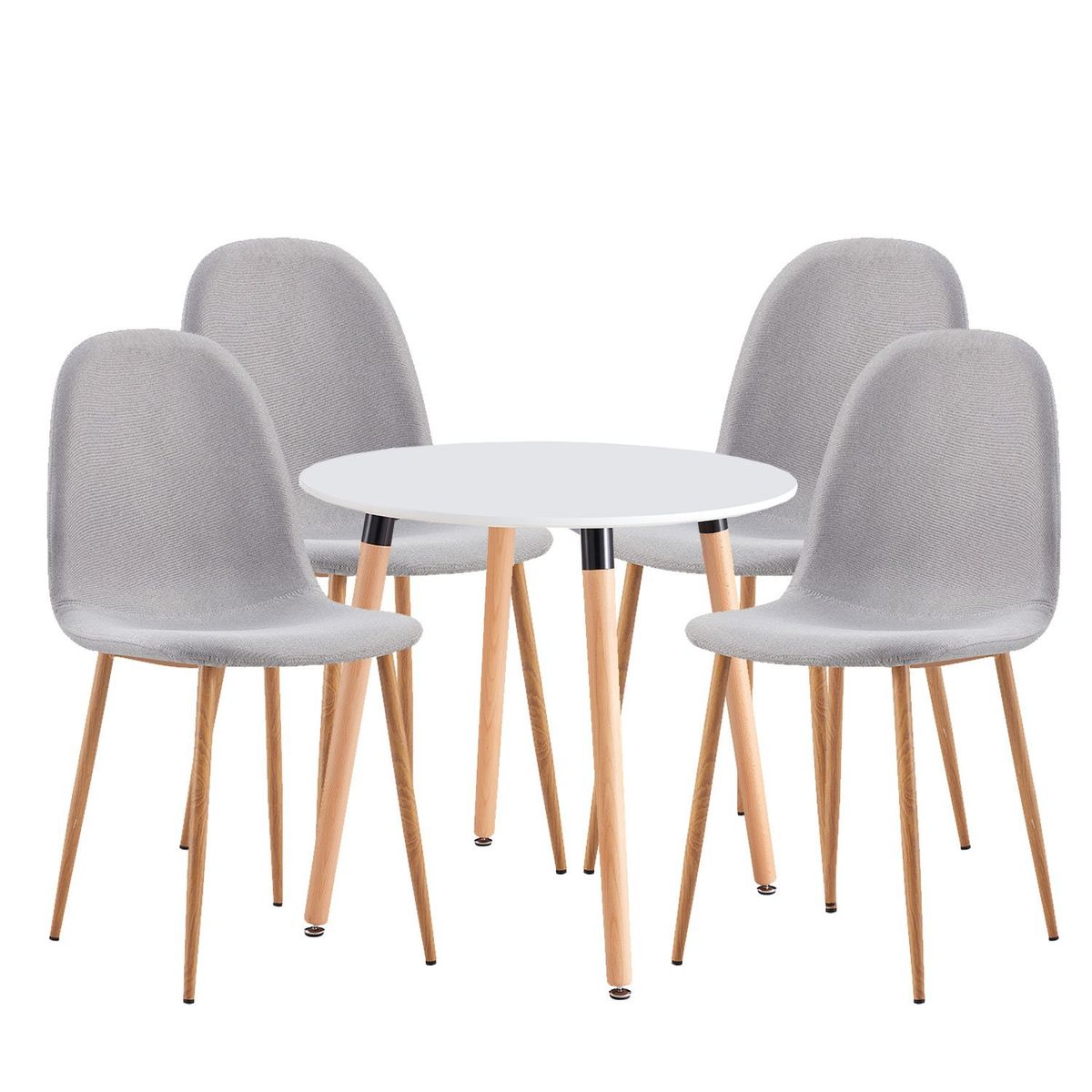 NOVAHUS - Juego de Comedor 4 sillas