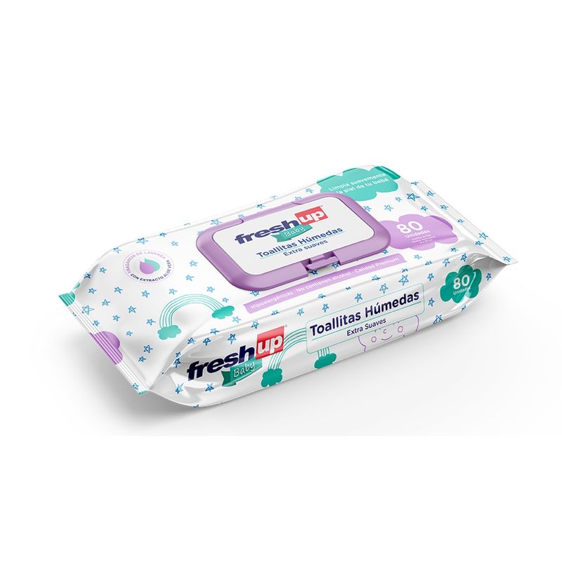 GENERICO - Toallas Húmedas Fresh Up Baby de 80 Unidades