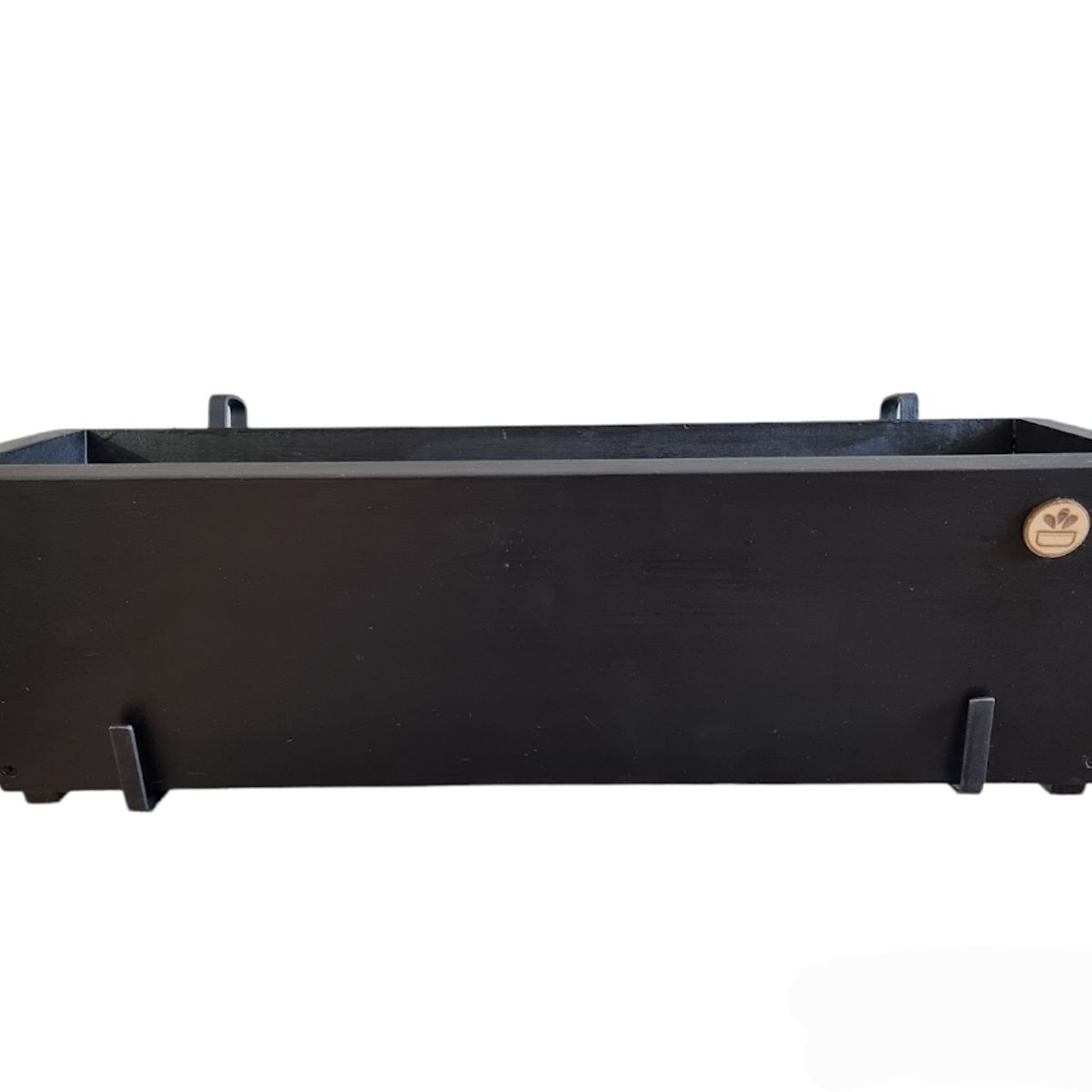 GENERICO - MACETERO BALCONERA DE MADERA CON GANCHOS