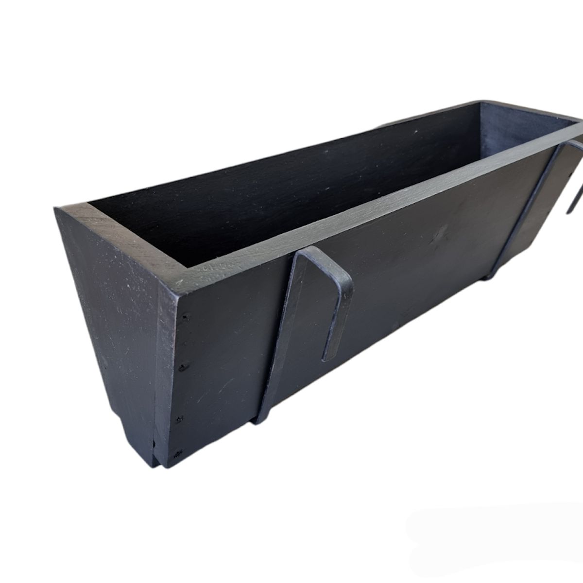 GENERICO - MACETERO BALCONERA DE MADERA CON GANCHOS