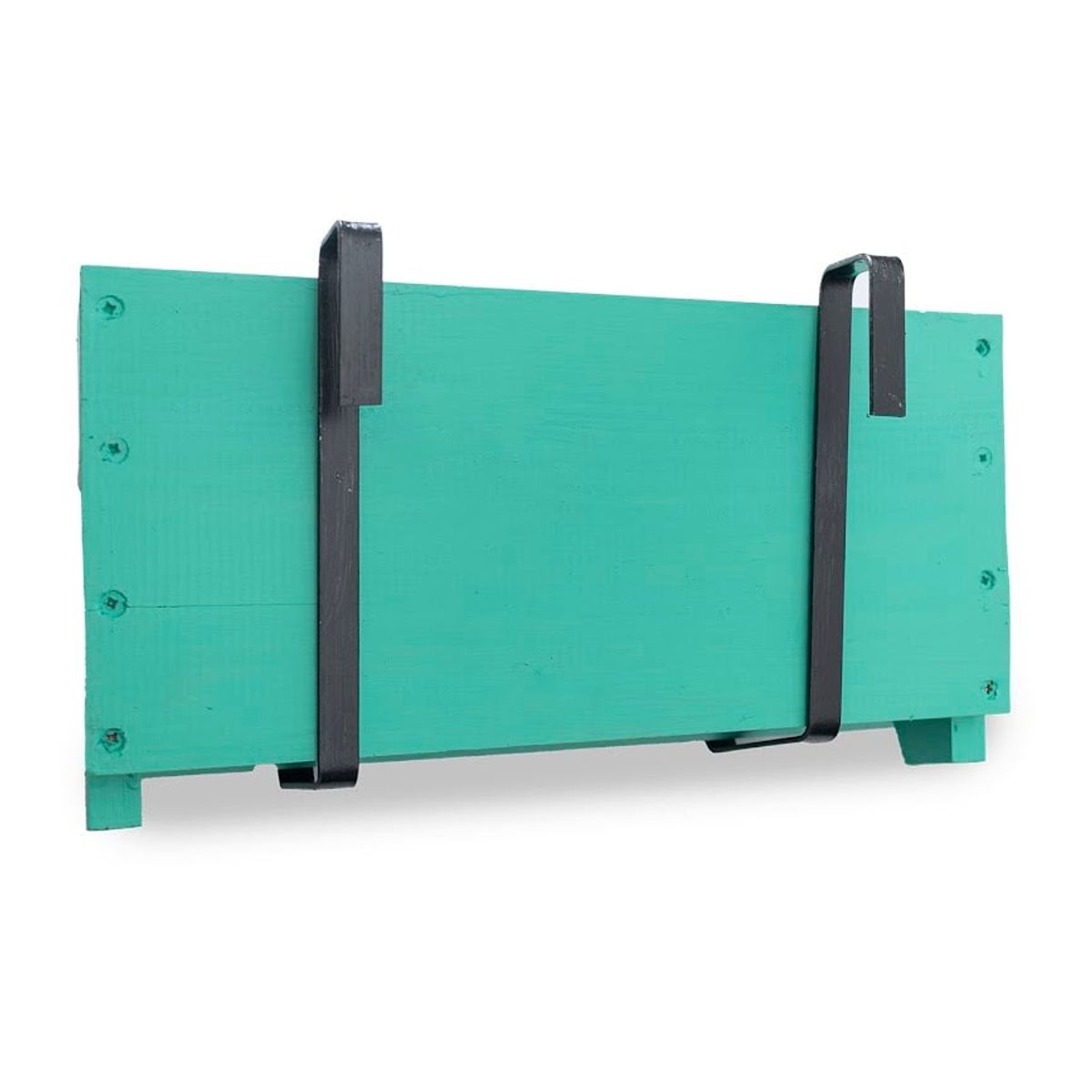 GENERICO - MACETERO BALCONERA DE MADERA CON GANCHOS CALIPSO 60CM