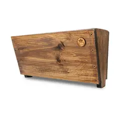 GENERICO - MACETERO BALCONERA DE MADERA CON GANCHOS