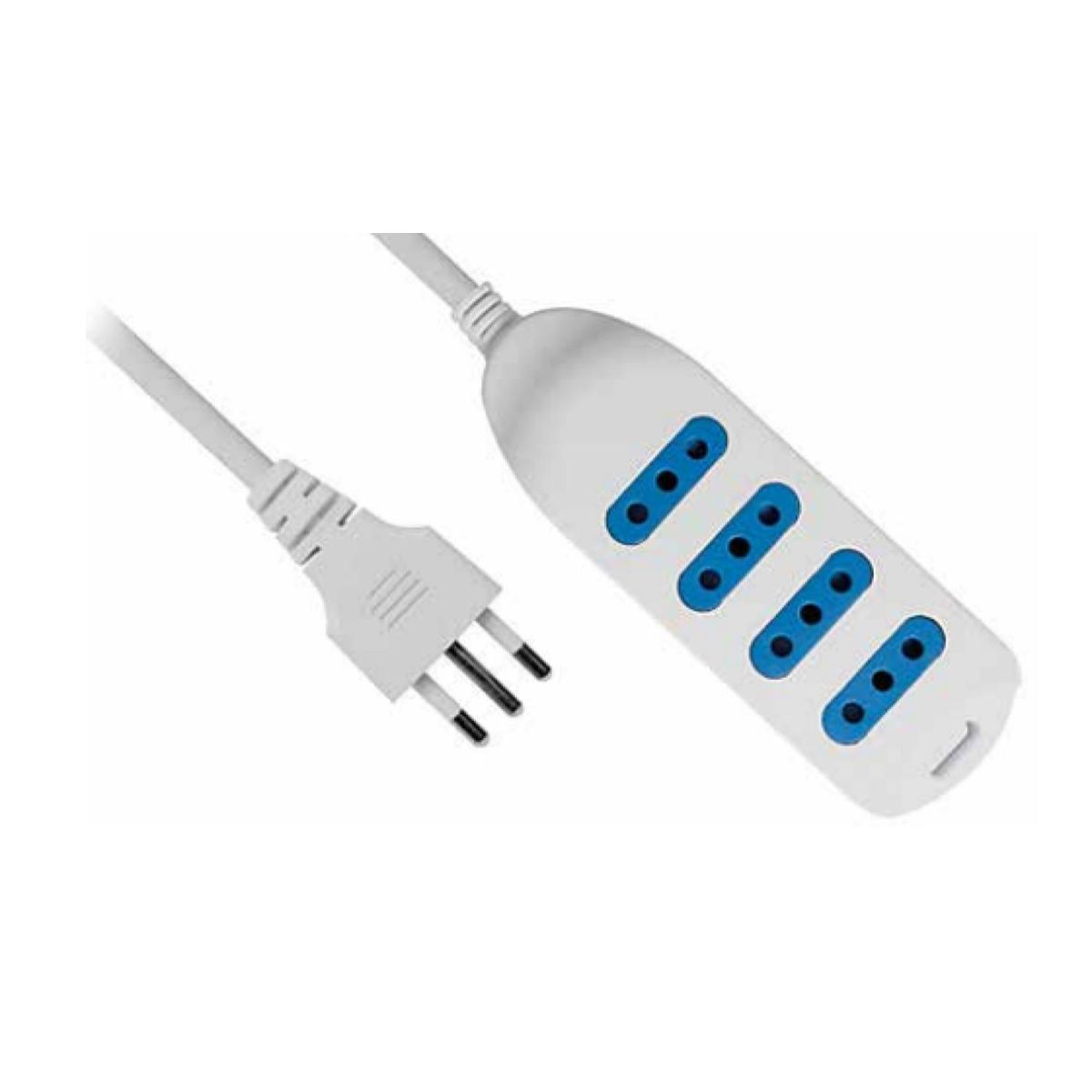 DBLUE - Extension Alargador 4 Entradas 3Mts Blanco Dblue