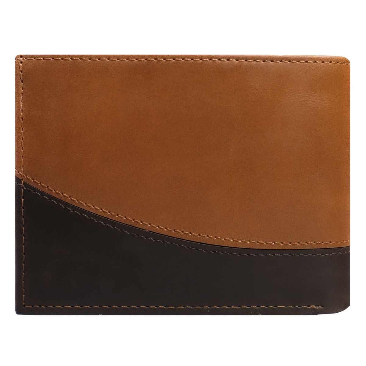 CRAFTMEN - Billetera de hombre cuero natural café Craftmen