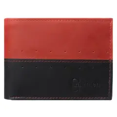 CRAFTMEN - Billetera hombre cuero natural genuino rojo