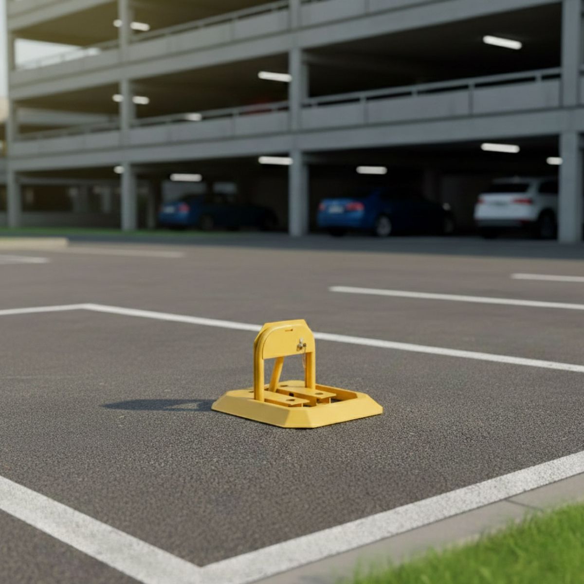 GENERICO - Barrera Bloqueo Estacionamiento Cuadrada Anti Parking