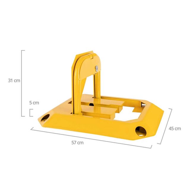 GENERICO - Barrera Bloqueo Estacionamiento Cuadrada Anti Parking