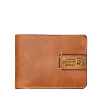 Billetera de hombre cuero café claro Café