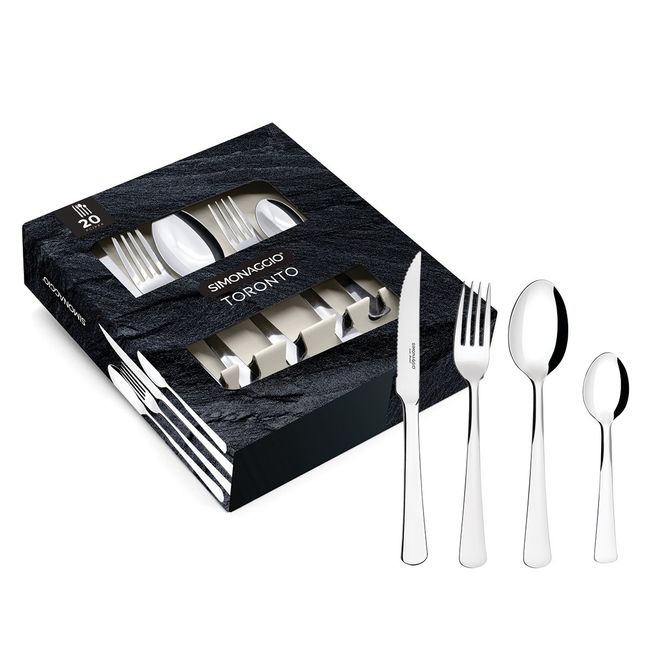 GENERICO - Set de cubiertos simonaggio Toronto 20 piezas
