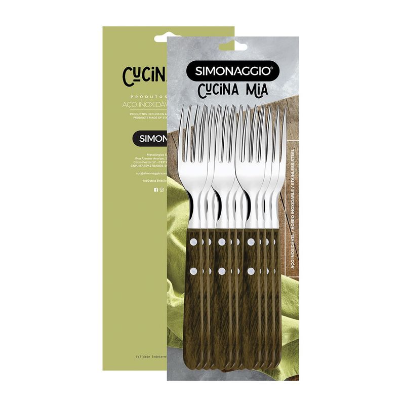GENERICO - Set de tenedores Simonaggio Cucina mia 12 piezas