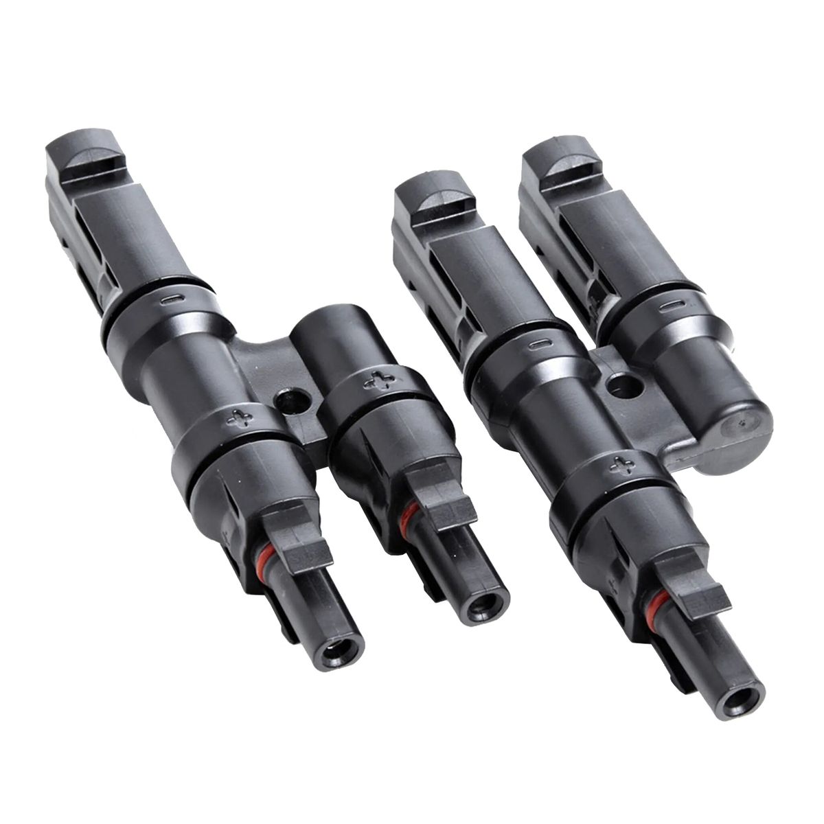 SOLIOT - Conector Mc4 Doble (2 En 1 ) Par Macho/hembra Panel Solar