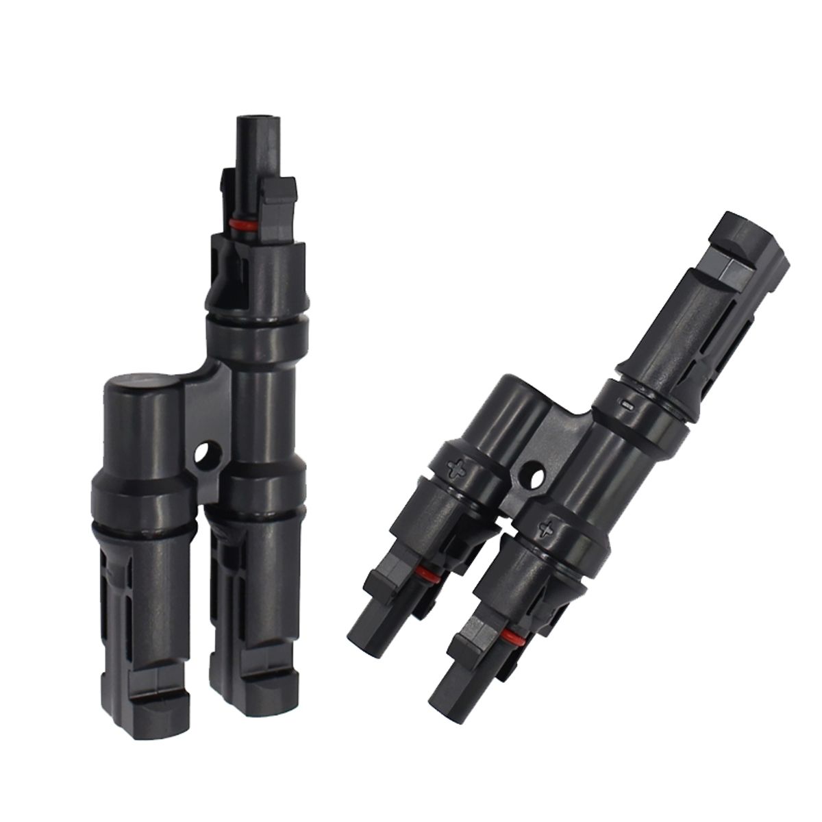 SOLIOT - Conector Mc4 Doble (2 En 1 ) Par Macho/hembra Panel Solar