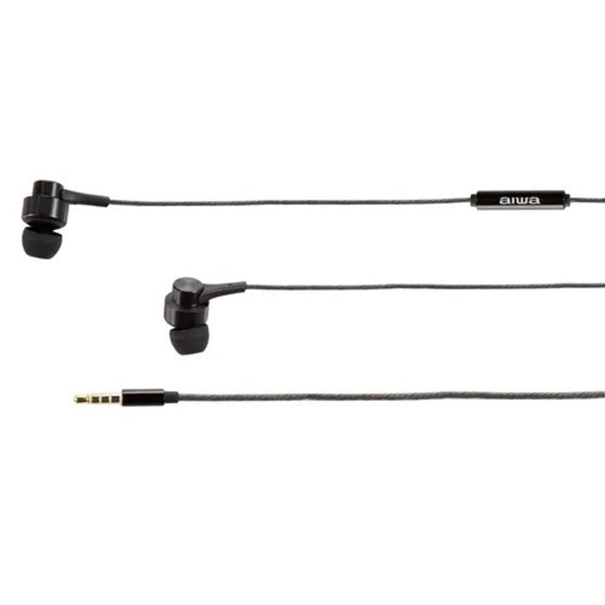 AIWA - Audífonos Manos Libres Aiwa 1 Negro Con Cable