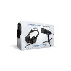 ZOOM - ZDM-1PMP Pack Podcast con Audífonos Parabrisas XLR y Soporte