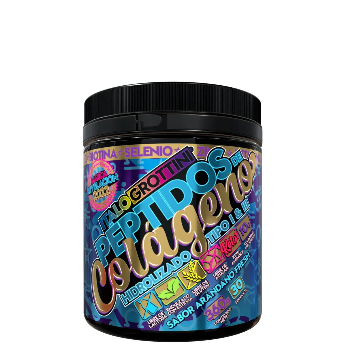 ITALO GROTTINI - PEPTIDOS COLAGENOS HIDROLIZADO 30 SV 360GR - ITALO GROTTINI