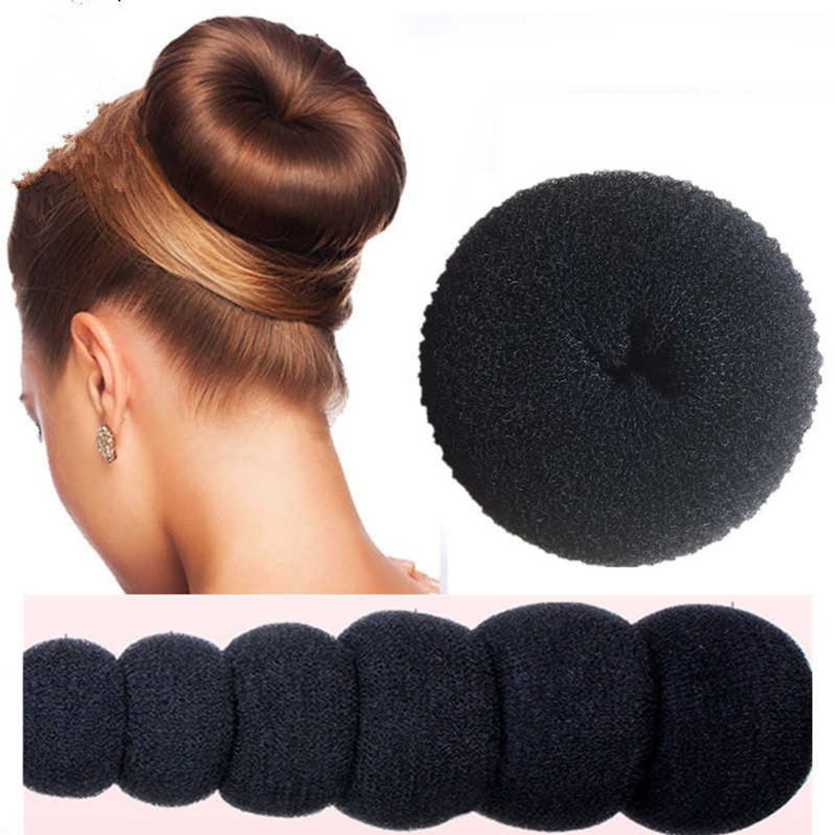 GENERICO - Dona O Donut Para Peinados Cabello Pack de 2