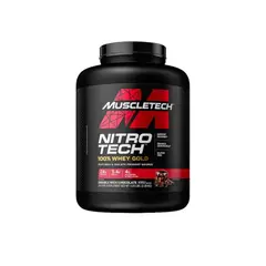 MUSCLETECH - Nitro Tech 100% Whey Gold - 5 LIBRAS - rich chocolate