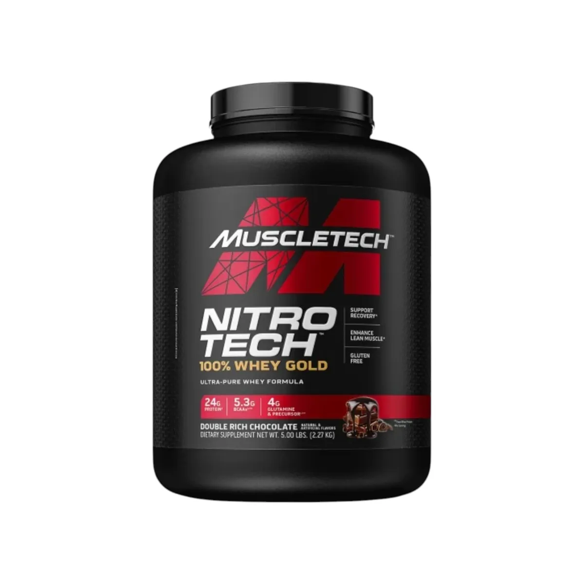 MUSCLETECH - Nitro Tech 100% Whey Gold 5lbs  69 Servicios CHOCOLATE  - Muscletech