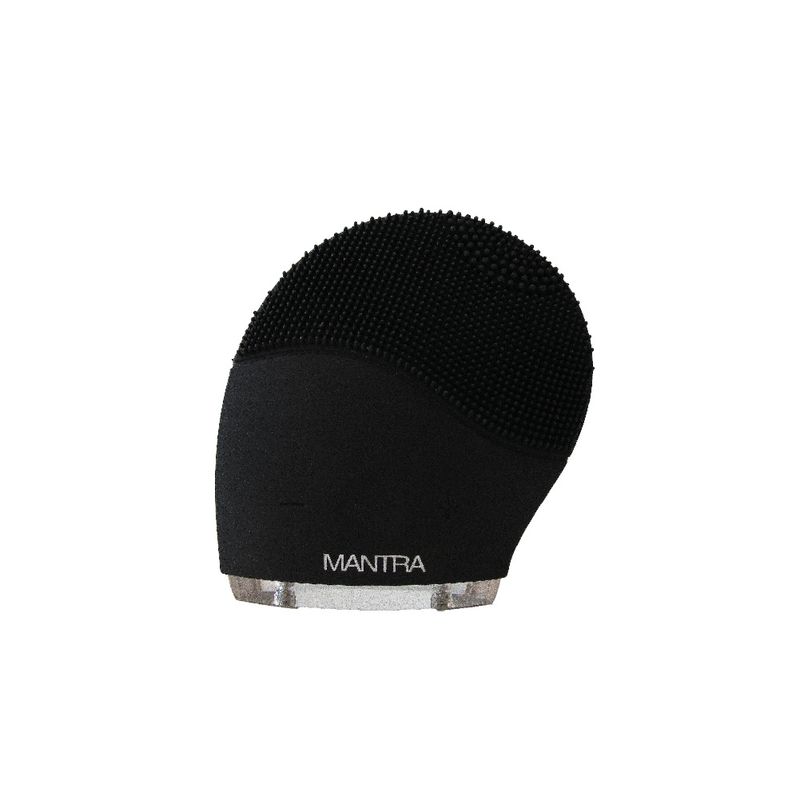 MANTRA BEAUTY - Limpiador Ultrasónico Facial Cepillo Eléctrico Silicone Brush Black Mantra