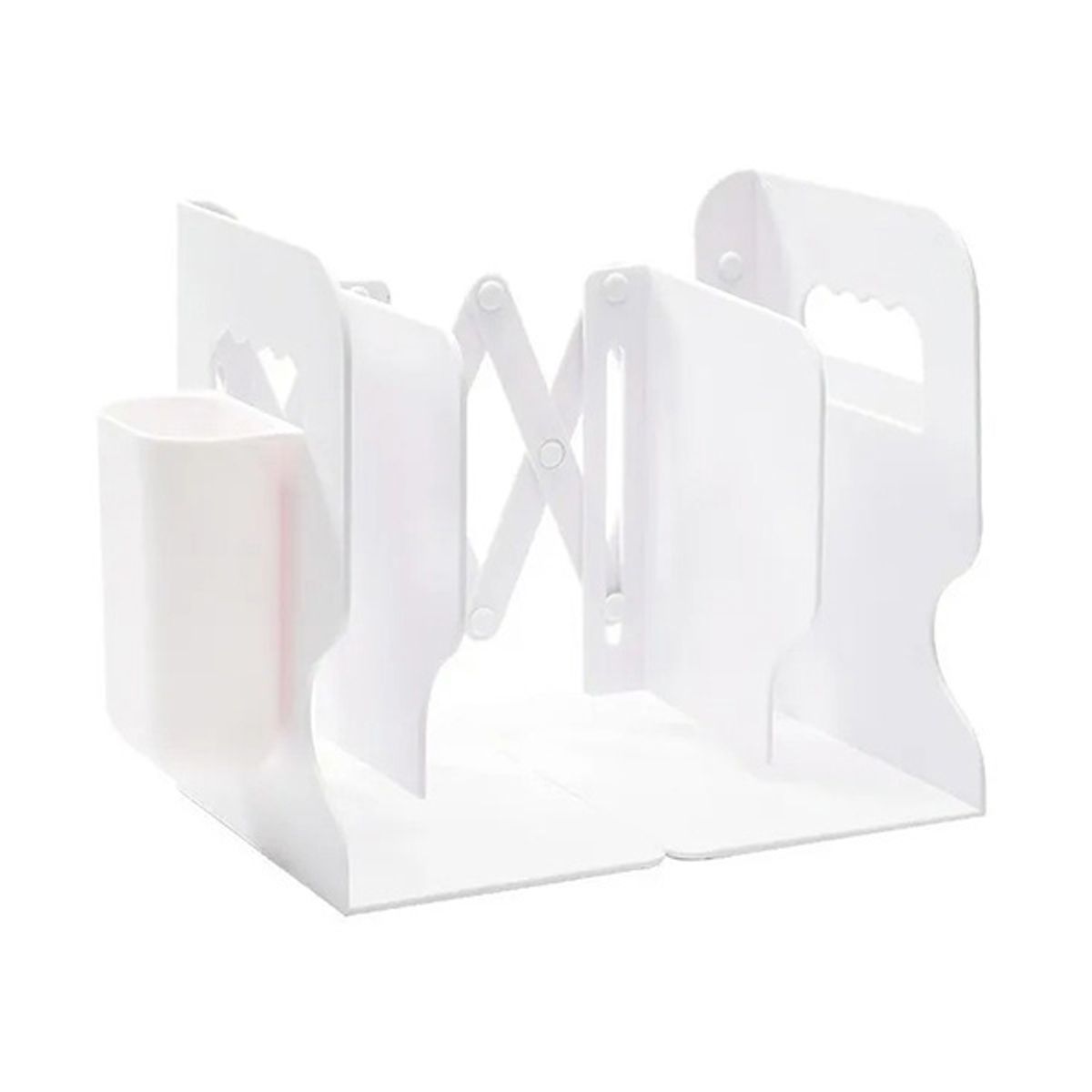 CRUSEC - Estante Organizador Soporte Libros Ajustable Con Portalápice