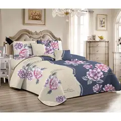 BJ HOGAR - Cubrecama Quilt 848 2 Plazas con 2 Fundas