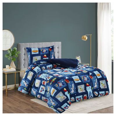 Imagen 2 del producto Cobertor Chiporro Invierno 1.5 Plazas - Naves Espaciales Niño M202