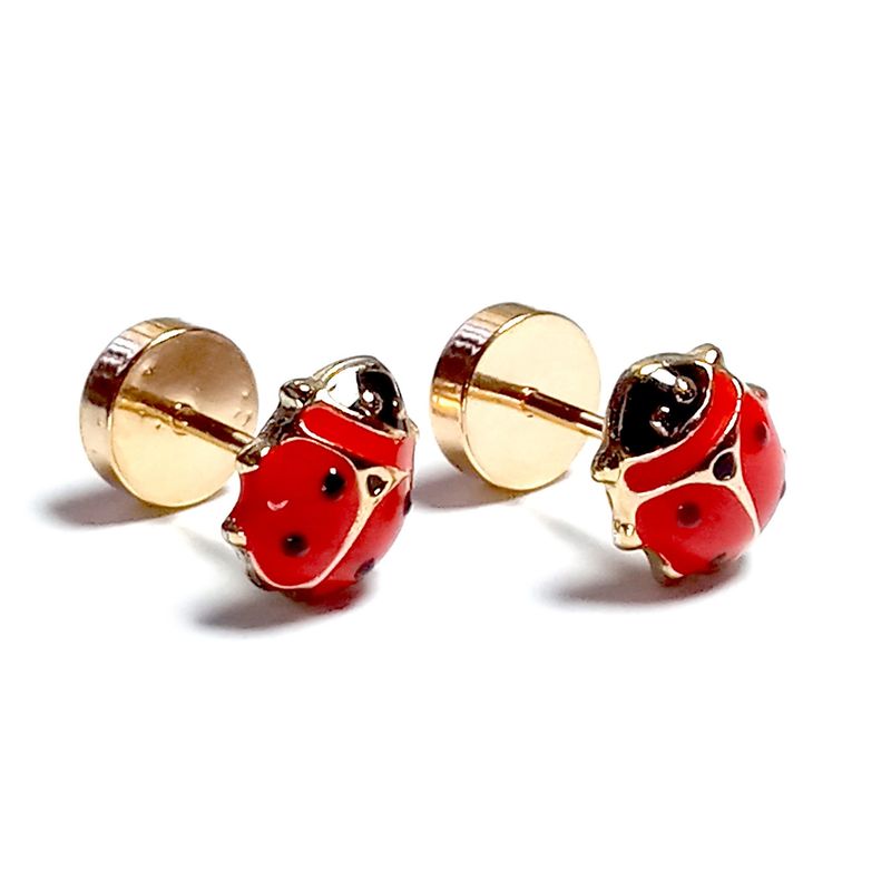 ANDREA COGGIOLA JOYAS - Aros Abridores Bebé Chinita Laminado Oro 18K