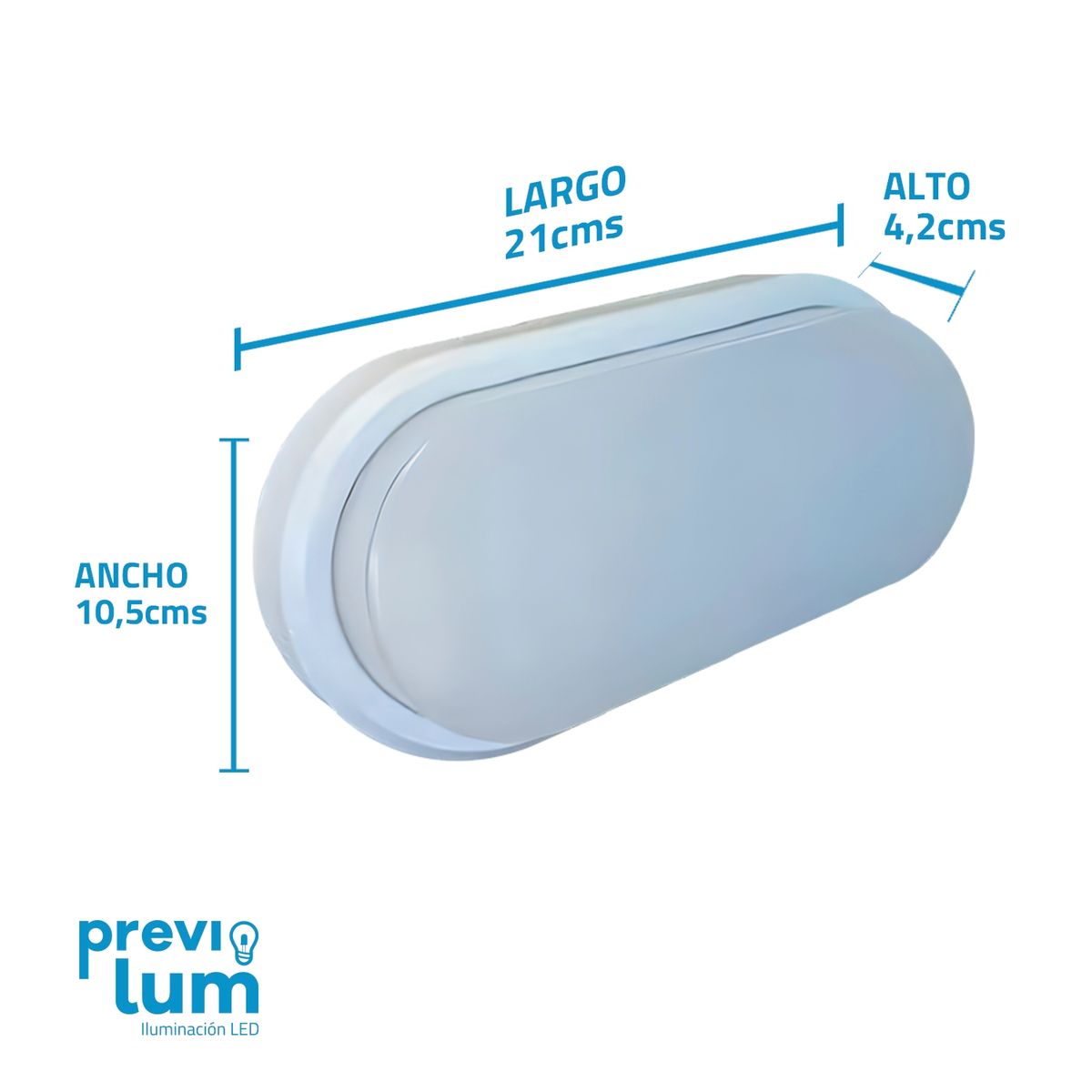 PREVILUM - Foco LED TORTUGA 14W Blanco frio