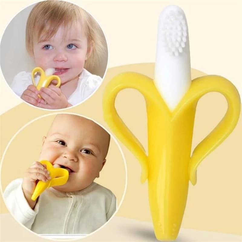 COCHOLITO KIDS - Cepillo En Forma de Babana Para Bebés 3 Meses